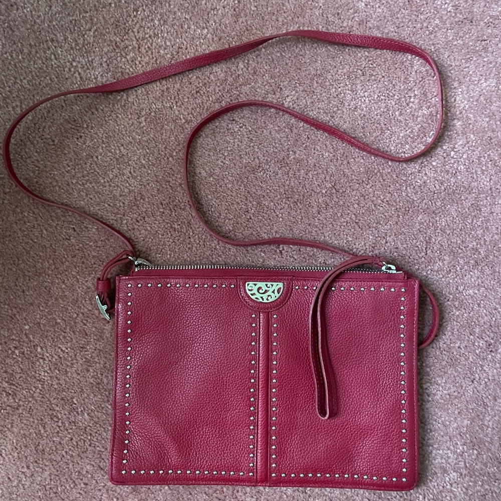 BRIGHTON PRETTY TOUGH STUDDED RED  CITY ORGANIZER